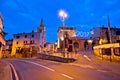 Town of Lovran advent evening view Royalty Free Stock Photo