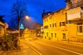 Town of Lovran square evening view Royalty Free Stock Photo