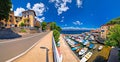 Town of Lovran waterfront panoramic view