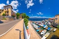 Town of Lovran waterfront panoramic view Royalty Free Stock Photo