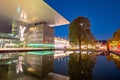 Town of Luzern modern architecture evening view