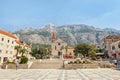 Center of the town of Makarska, Croatia Royalty Free Stock Photo