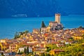 Town of Malcesine on Lago di Garda Royalty Free Stock Photo