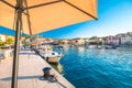 Town of Mali Losinj colorful waterfront view Royalty Free Stock Photo