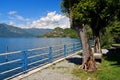 Town Marone on Iseo lake in Alps Royalty Free Stock Photo