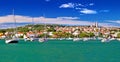 Town of Medulin waterfront panoramic view Royalty Free Stock Photo