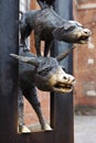 The Town Musicians of Bremen Sculpture in Riga Royalty Free Stock Photo