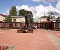 The Town Of Myshkin. Memorial complex soldier monument