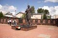 The Town Of Myshkin. Memorial complex soldier monument