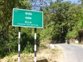 Town name sign at roadside