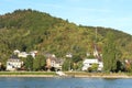 Town near Marksburg Castle in Germany Royalty Free Stock Photo