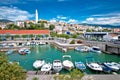 Town of Novi Vinodolski waterfront panoramic view Royalty Free Stock Photo