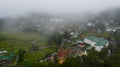 Top view of Nuwara Eliya town in the mountainous province. Sri Lanka. Royalty Free Stock Photo