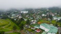 Top view of Nuwara Eliya town in the mountainous province. Sri Lanka. Royalty Free Stock Photo