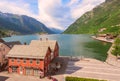 The town of Odda the innermost point of Hardangerfjord.Ullensvang municipality.Norway