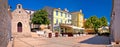 Town of Omisalj square panoramic view Royalty Free Stock Photo