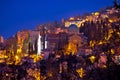 Town of Opatija cathedral evening view Royalty Free Stock Photo