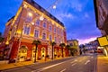 Town of Opatija evening streetscape Royalty Free Stock Photo