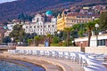 Town of Opatija waterfront view Royalty Free Stock Photo