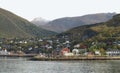 Town Ornes on norwegian coast Royalty Free Stock Photo