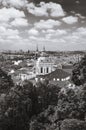 Town panorama and Malostranske namesti Royalty Free Stock Photo