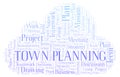 Town Planning word cloud.