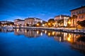 Town of Porec waterfront colorful dawn view