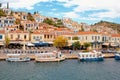 The town of Poros, Poros island, Greece.