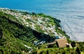 Town Praiano, Amalfi Coast, Peninsula of Sorrento, Gulf of Salerno, Italy, Europe Royalty Free Stock Photo