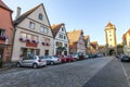 Town Rothenburg ob der Tauber, a town in the district of Ansbach of Mittelfranken (Middle Franconia), the Franconia region