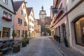 Town Rothenburg ob der Tauber, a town in the district of Ansbach of Mittelfranken (Middle Franconia), the Franconia region