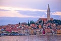 Town of Rovinj sunset view Royalty Free Stock Photo