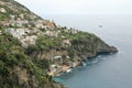 Coastline of the town of Praiano, Amalfi Coast, Italy Royalty Free Stock Photo