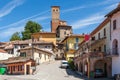 Town of Serralunga d'Alba, Italy. Royalty Free Stock Photo