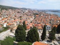 The town of Sibenik on a summer day.