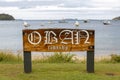 Town Sign of Oban Royalty Free Stock Photo