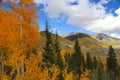 Town of Silverton in Colorado Rocky Mountains in autumn Royalty Free Stock Photo