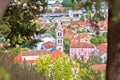 Town of Sinj in Dalmatia hinterland church and center view Royalty Free Stock Photo