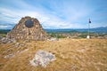 Town of Sinj view from historic fortress where historic 1715. a.d. battle against Ottoman Empire took place Royalty Free Stock Photo