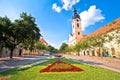 Town of Sombor square and architecture view