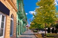 Town of Sombor street and architecture colorful view