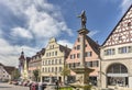 Town square in beautiful bavarian town Weissenburg, Germany