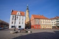 Town square in Brzeg, Poland Royalty Free Stock Photo