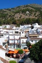 Town square and buildings, Mijas. Royalty Free Stock Photo