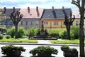 Town square Cerveny Kostelec, Czech Republic Royalty Free Stock Photo