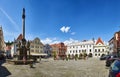 Town Square in Cesky Krumlov Royalty Free Stock Photo