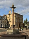 The town square in Duns, berwickshire, Scotland  UK Royalty Free Stock Photo