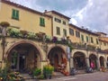 Town square in Greve, Italy