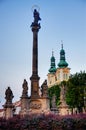 Town Square of Hradec Kralove Royalty Free Stock Photo