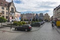 Town square in Jawor, Poland